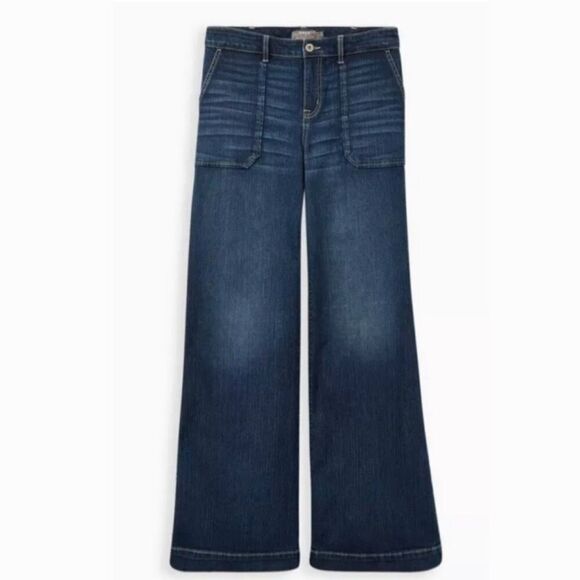 Torrid Vintage Stretch High Rise Wide Jeans Sz 16T TALL - Picture 4 of 13
